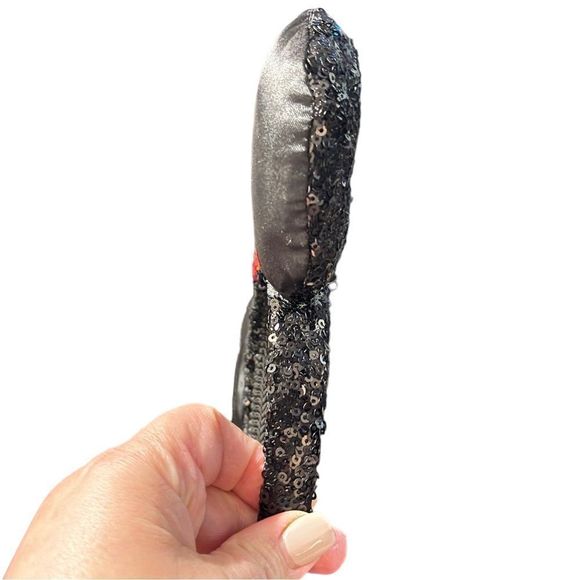 Disney Black with Red Bow Sequin Minnie Mouse Ears - Picture 4 of 5